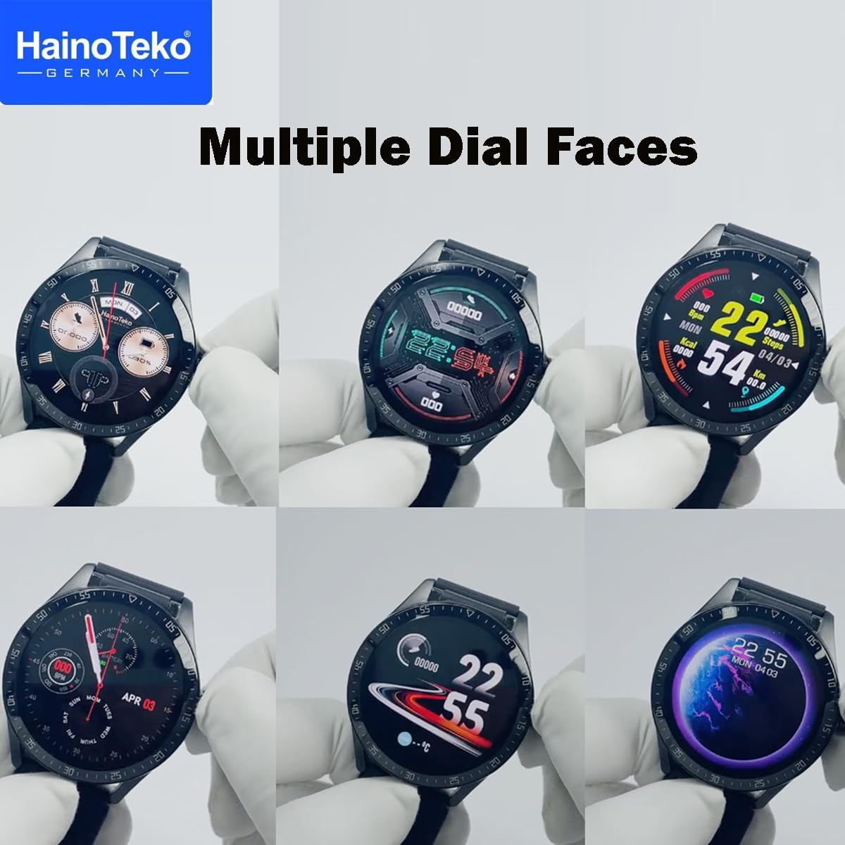 HainoTeko Germany Haino Teko RW37 Watch Buds With Large Screen Round Shape AMOLED Display Smart Watch and Bluetooth Earbuds With 2 Pair Straps