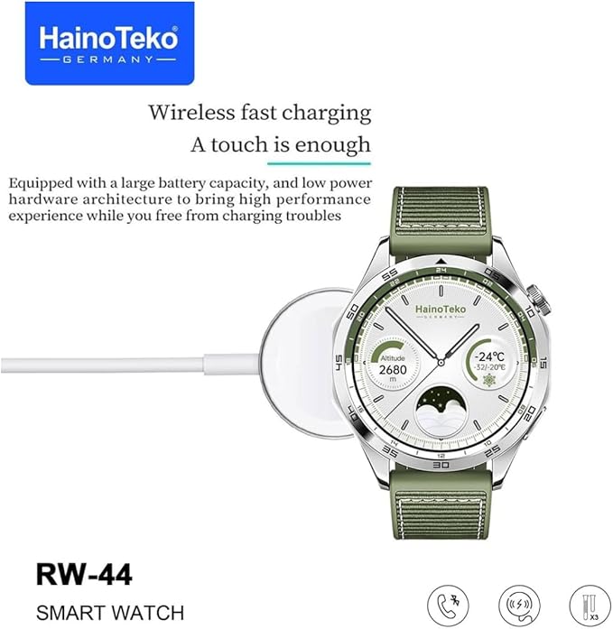 Haino Teko RW-44 (GT4) Smart Watch with 3 Bands with AMOLED HD IPS Screen