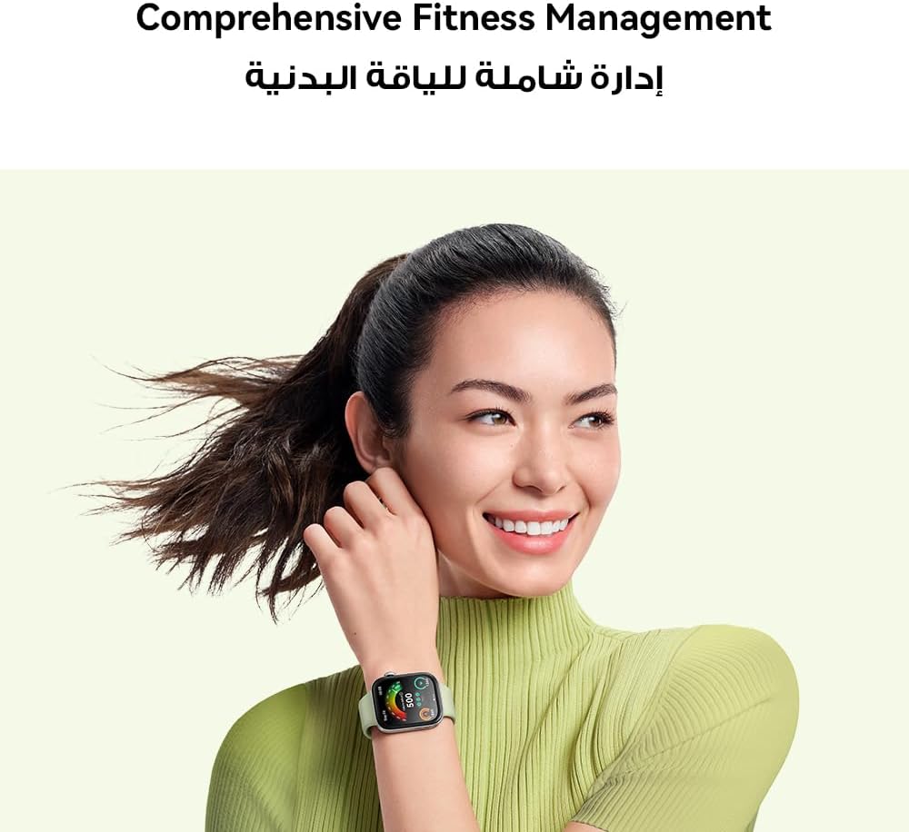 HUAWEI WATCH FIT 3, 1.82" AMOLED Display, Ultra-Slim Design, All-Round Fitness Management, Comprehensive Health Management, Durable Battery Life, Compatible with iOS & Android