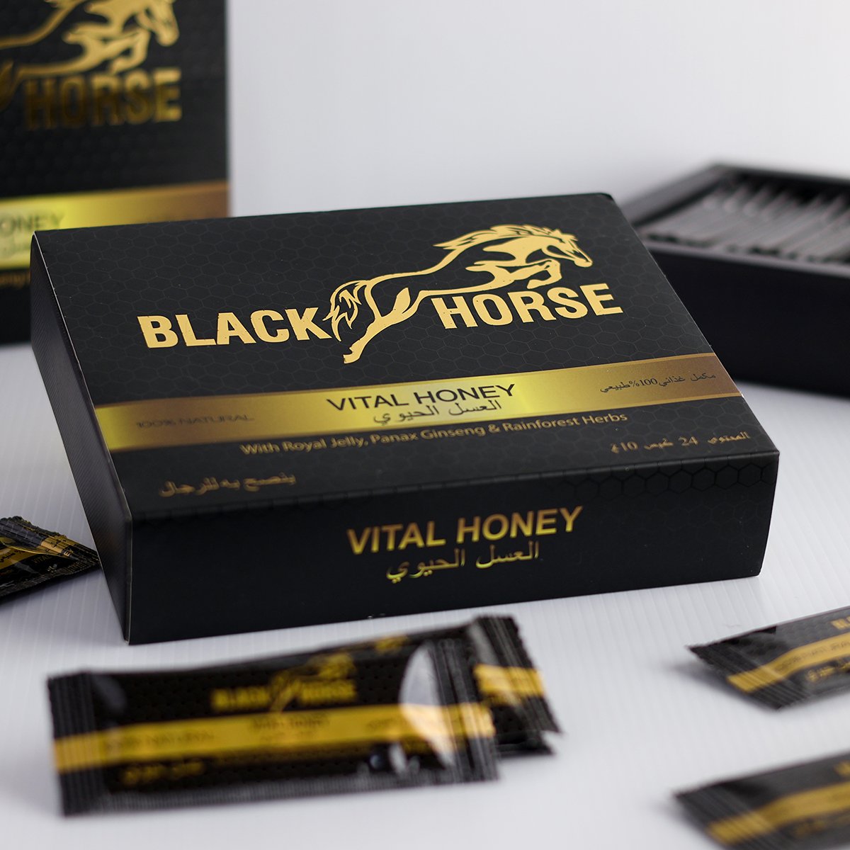 Black Horse Vital Honey From Turkey 1 box 24 sachets