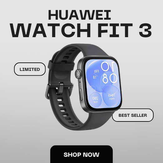 HUAWEI WATCH FIT 3, 1.82" AMOLED Display, Ultra-Slim Design, All-Round Fitness Management, Comprehensive Health Management, Durable Battery Life, Compatible with iOS & Android