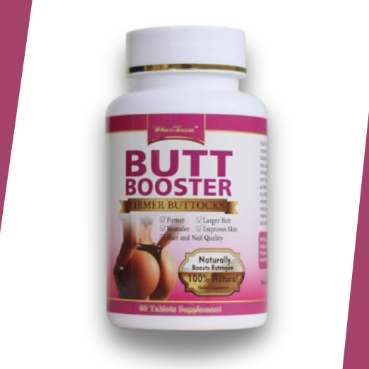 Butt Booster Pills, Mention Buttocks Herbal Supplements, Plump HIPS Enhancement Firming and Seductive, 60 Tablets