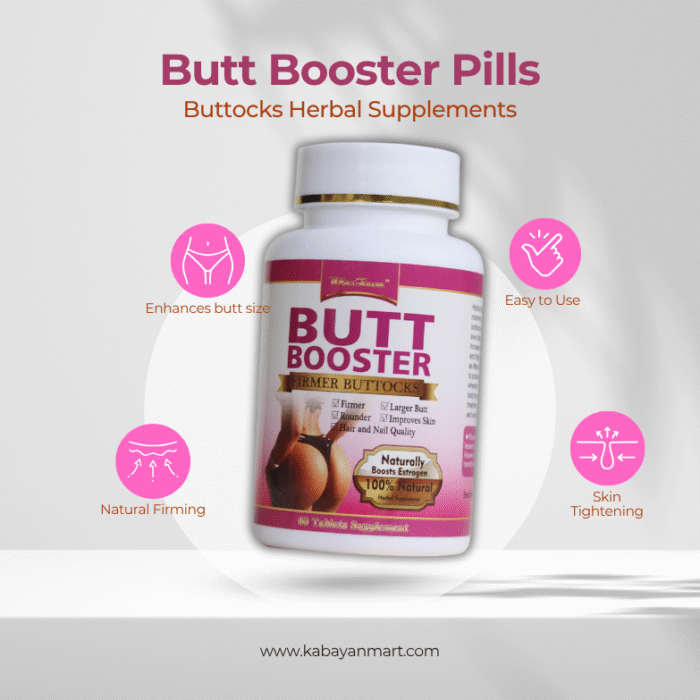Butt Booster Pills for Plump Hips, Enhancement & Firming – 60 Tablets - Image 1
