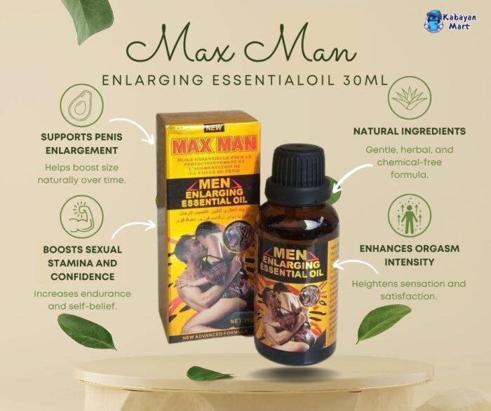 Max Man Enlarging Essential Oil 30ml For Men - Image 1
