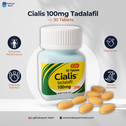 Cialis 100mg Tadalafil  — 30 Tablets