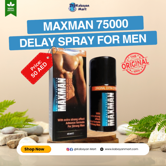 MaxMan 75000 Delay Spray for Men (Double action formula) - Image 1