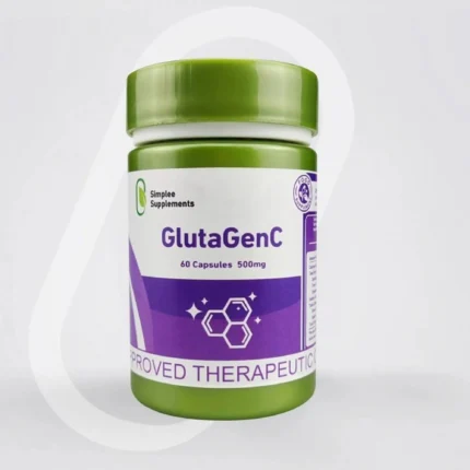 Simplee Supplements GlutaGenC – 500mg Skin Brightening & Antioxidant Capsules (60 Cap)