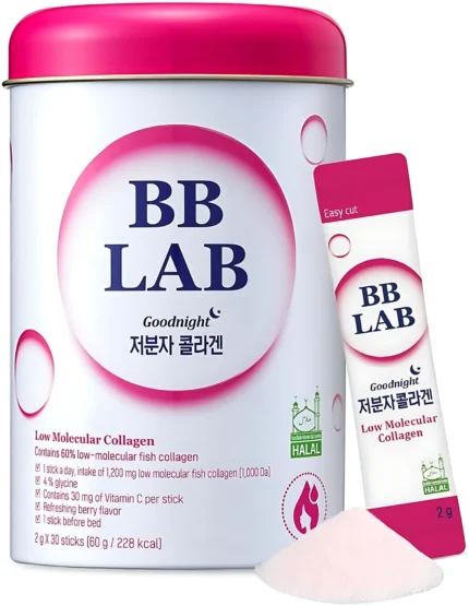 BB LAB Good Night Low Molecular Collagen Powder Stick Supplement – Mixed Berry Flavor (2g x 30 Sticks)