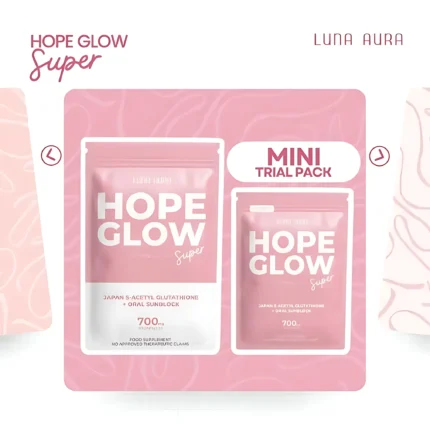Luna Aura Hope Glow Advanced Glutathione Super Mini – 700mg (14 Capsules)