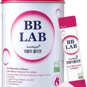 BB LAB Good Night Low Molecular Collagen Powder Stick Supplement – Mixed Berry Flavor (2g x 30 Sticks)