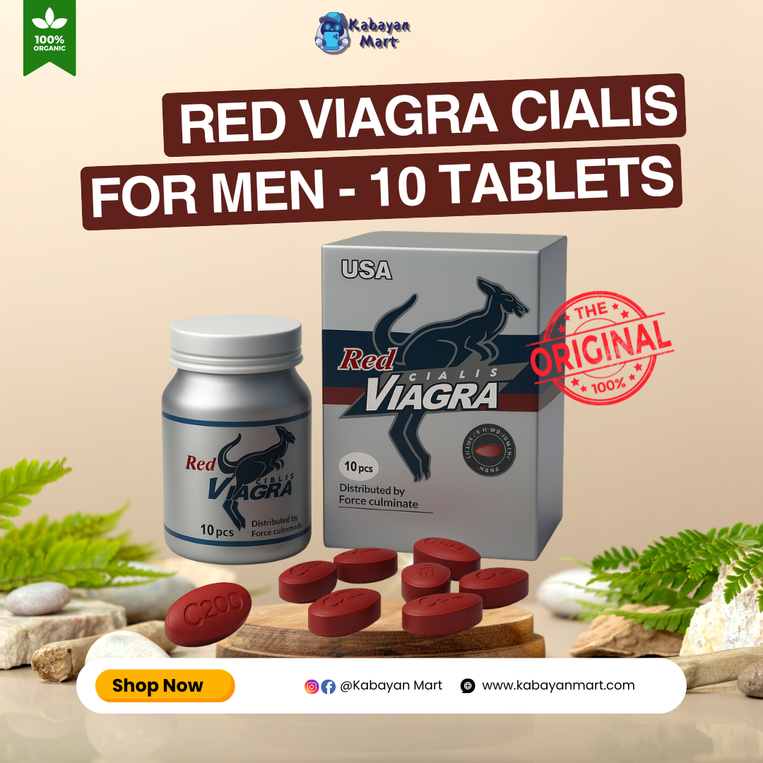 Red Viagra Cialis β 10 Herbal Capsules for Men