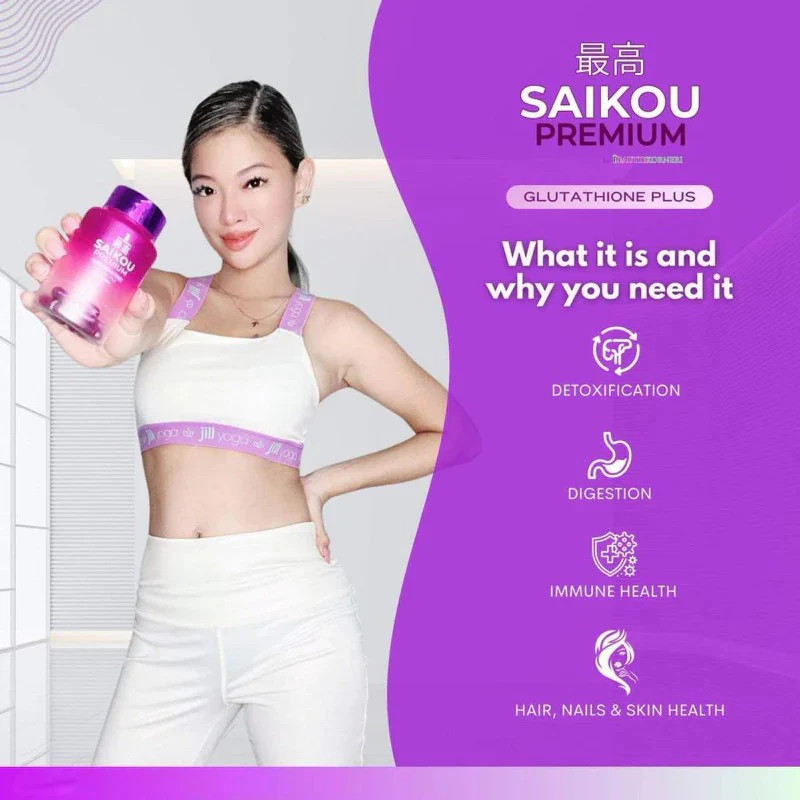 SAIKOU Premium Glutathione Plus 60 Capsules - Image 6