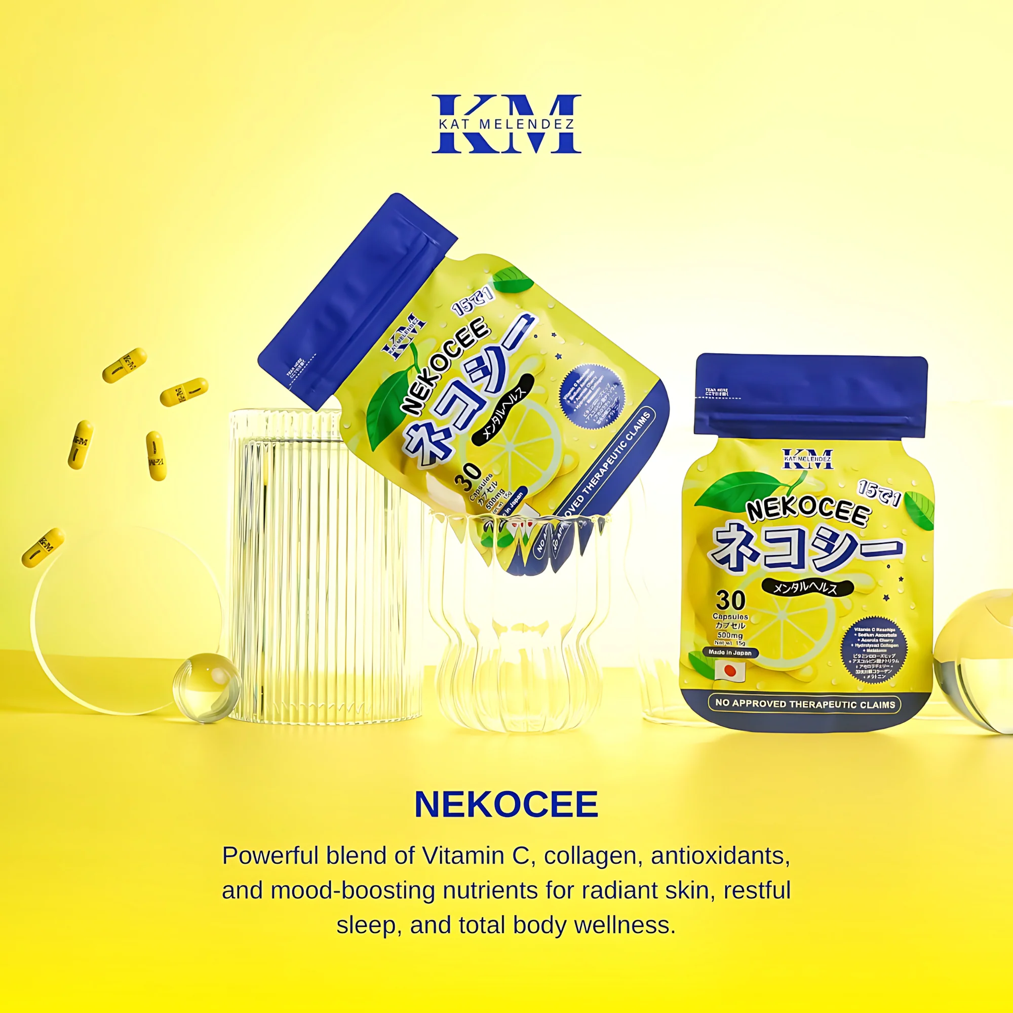 Nekocee 15-in-1 by Kath Melendez – Premium Japanese Supplement (30 Capsules, 500mg) - Image 4