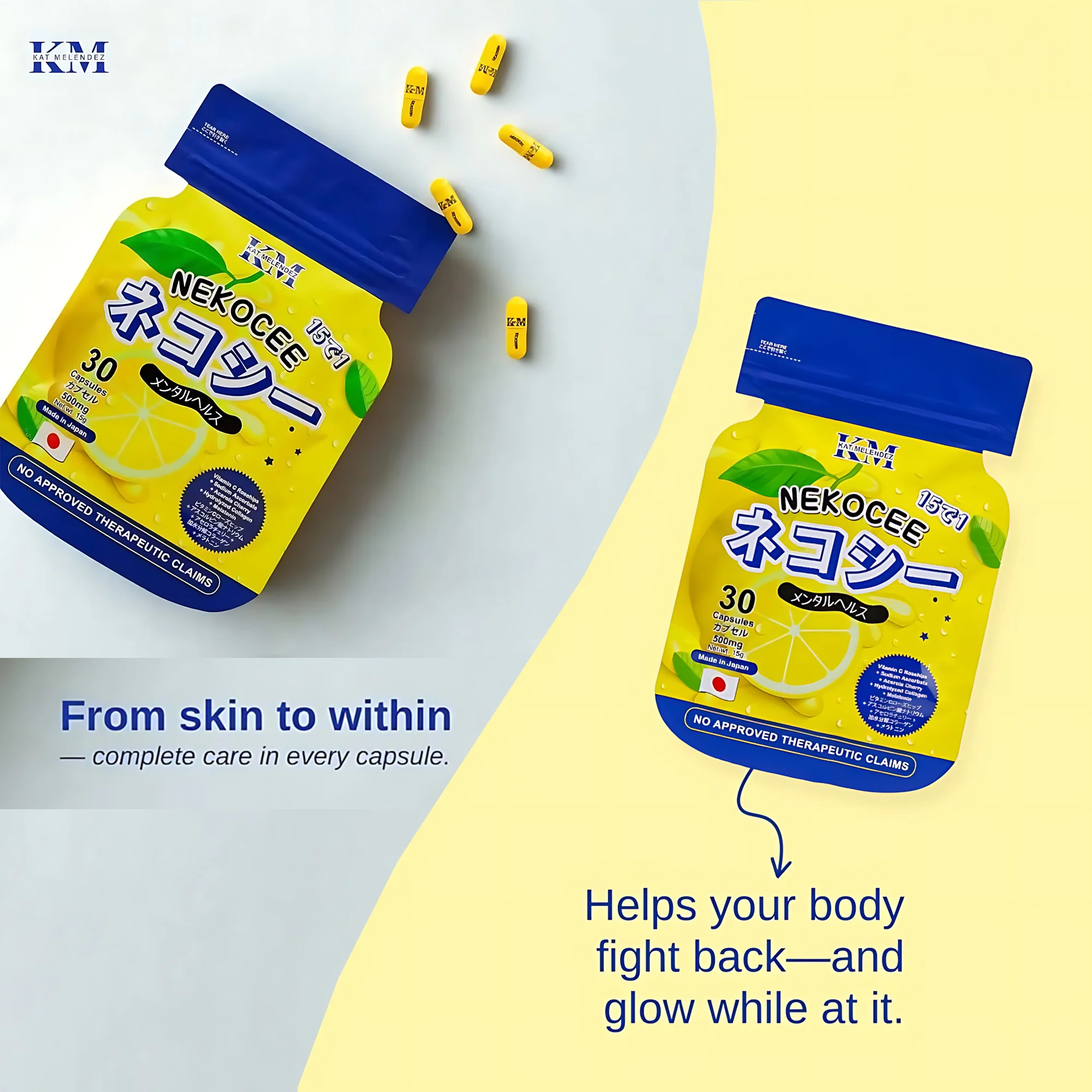 Nekocee 15-in-1 by Kath Melendez – Premium Japanese Supplement (30 Capsules, 500mg) - Image 3