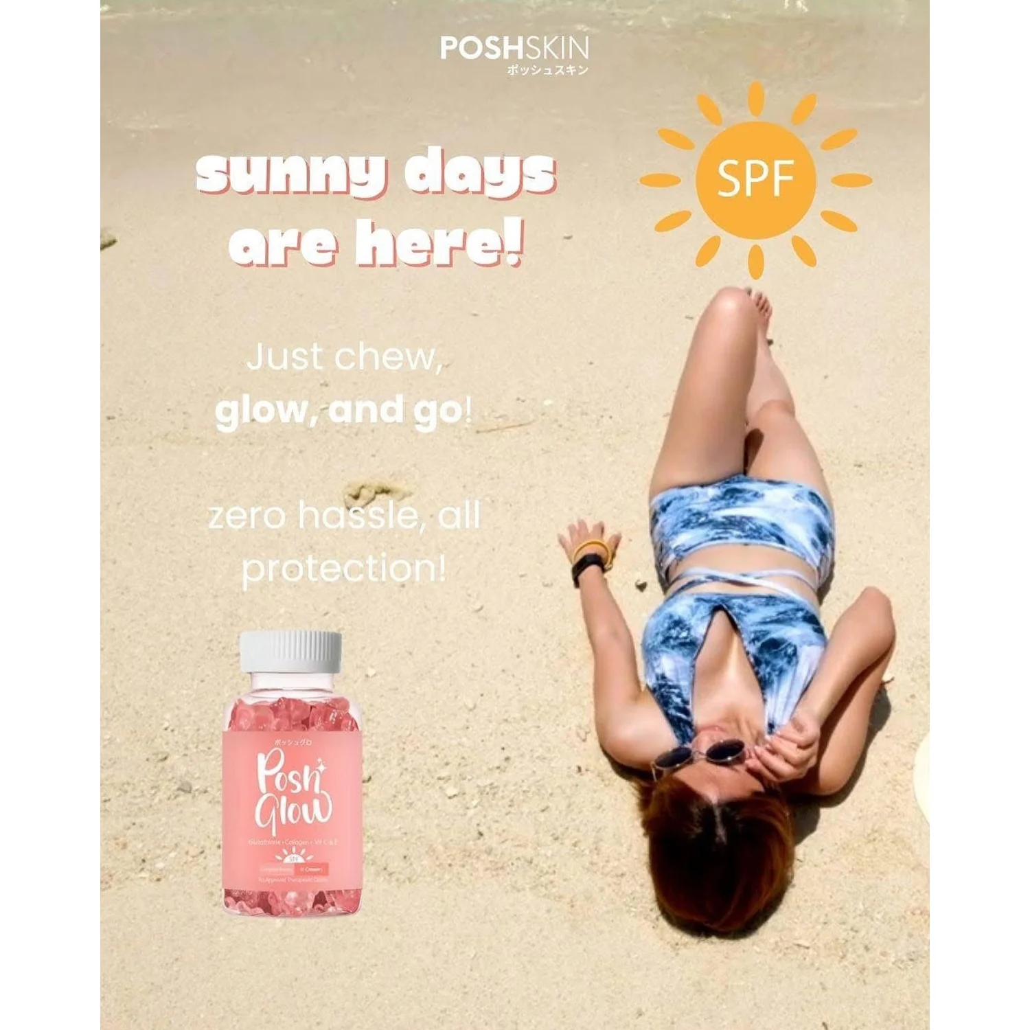 Posh Glow All-In-One Beauty Gummy – Lychee Flavor - Image 6