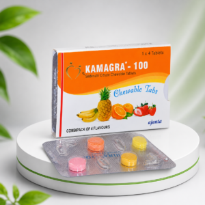 Kamagra 100 Sildenafil Citrate Chewable Tablets 100mg Pack of 4