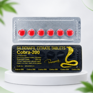 Cobra-200 Sildenafil Citrate 200 mg tablets blister pack